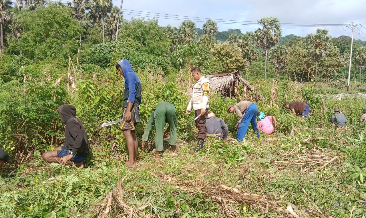 Bhabinkamtibmas Aipda Jennia Edukasi Masyarakat Terkait Ketahanan Pangan