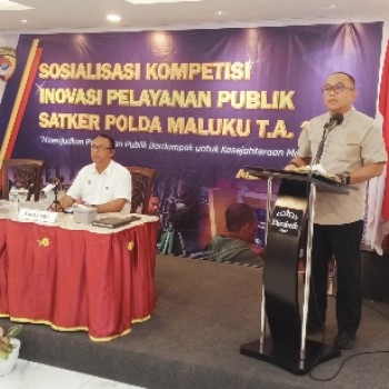 Polda Maluku Sosialisasi Kompetensi Inovasi Pelayanan Publik untuk Membantu Masyarakat