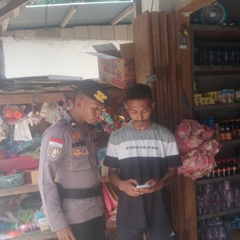 Polsek Kisar Lakukan Pendekatan Persuasif, Himbau Warga Jauhi Judi Onliine
