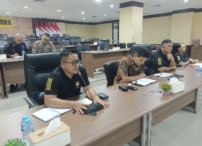 Polda Maluku Gelar Rakor Pemberantasan Aksi Premanisme