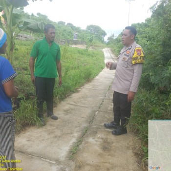 Ajak dukung Ketahanan Pangan, Bhabinkamtibmas Awear sambangi Warga Petani