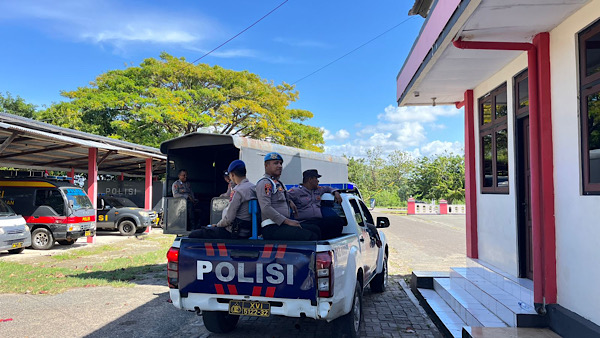 Berikan rasa aman, Personel gabungan Polres Kepulauan Tanimbar tingkatkan Patroli jelang Paskah Sinode GPM