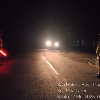 Sat Lantas Polres Maluku Barat Daya Lakukan Patroli Cegah Aksi Balapan Liar