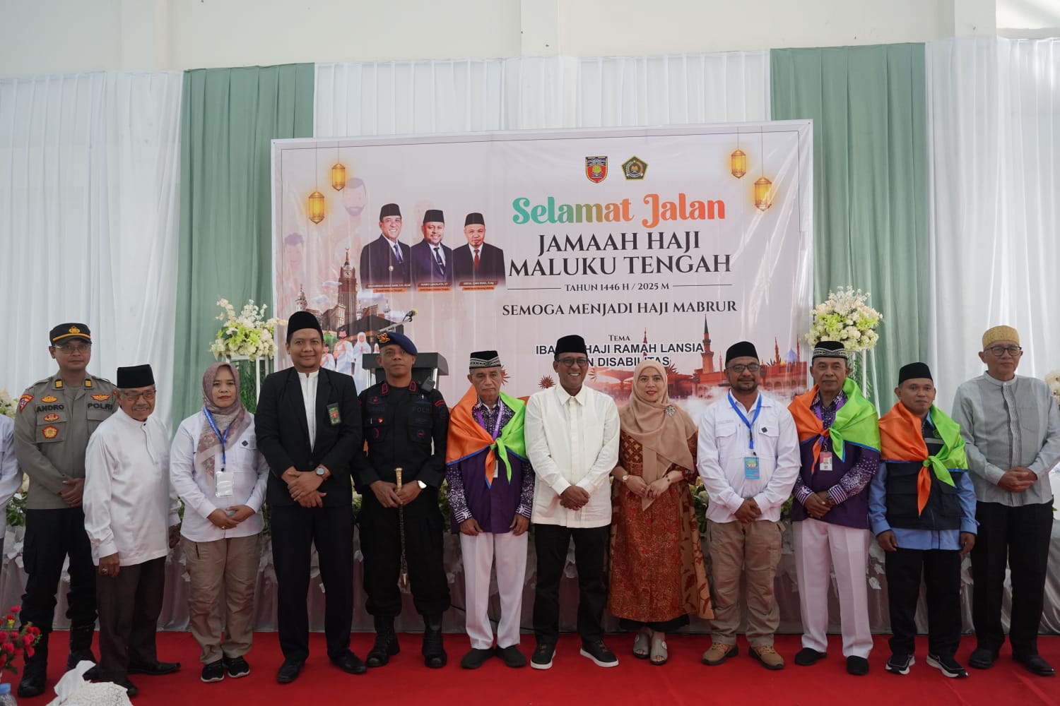 Polres Malteng Amankan Pelepasan dan Pemberangkatan Jamaah Haji