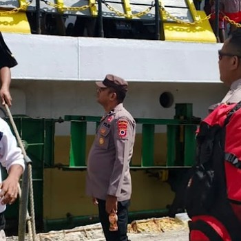 Amankan area pelabuhan, KP3 Polsek Tansel berikan pelayanan prima bagi aktivitas Penumpang