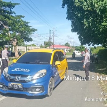 Sat Lantas Polres MBD Maksimalkan Pengamanan Ibadah Minggu di Gereja GPM Eliora Tiakur