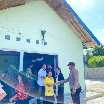 Polsek Wetar Makmurkan Tempat Ibadah, Pastikan Situasi Kamtibmas Berjalan Kondusif