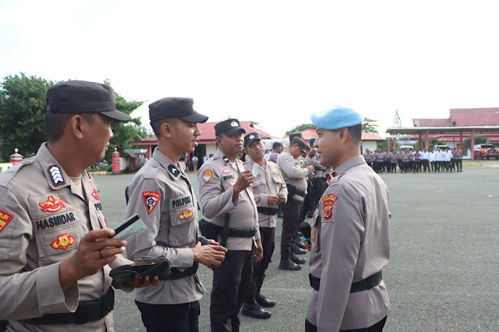Tegakkan disiplin Anggota, Si Propam Polres Kepulauan Tanimbar gelar Gaktibplin