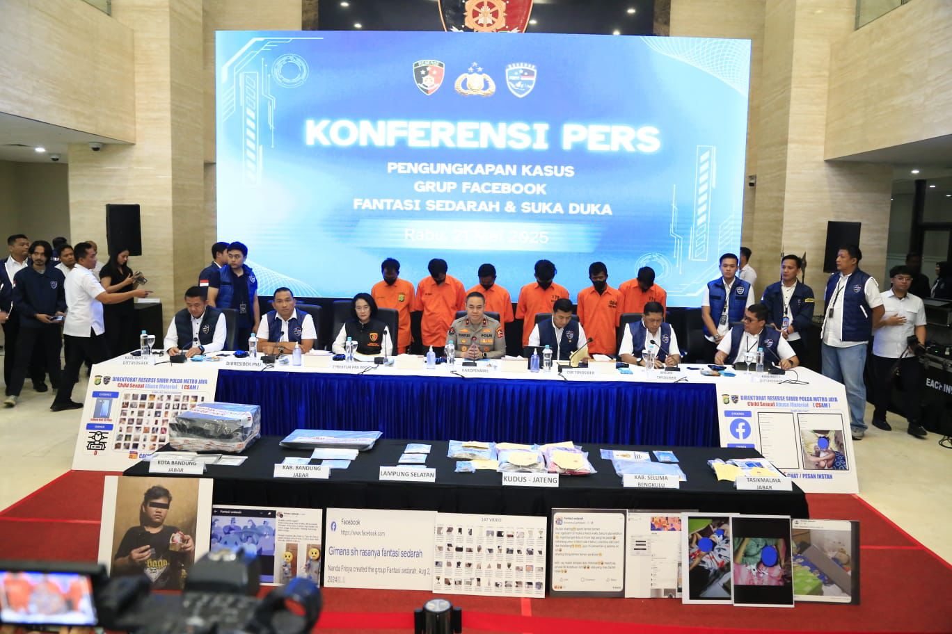 Bareskrim Polri Ungkap Grub Facebook Penyebar Pornografi Anak, Enam Tersangka Ditangkap