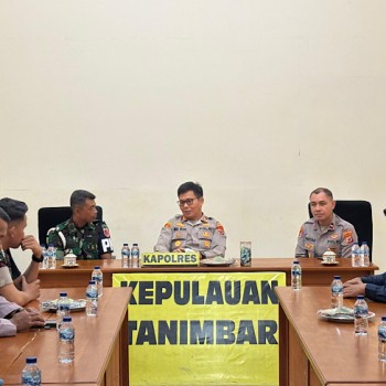 Pupuk Sinergitas TNI Polri, Sipropam Polres Kepulauan Tanimbar jalin silaturahmi bersama Subdenpom