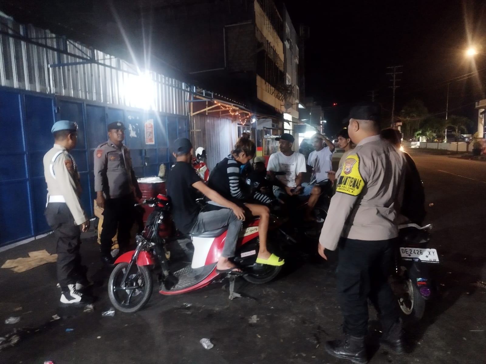 Polsek Baguala Laksanakan Patroli Malam, Wujudkan Situasi Kamtibmas yang Kondusif