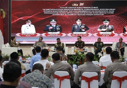 Polda Banten Gelar FGD Bahas Pemberantasan Aksi Premanisme Bersama Forkopimda dan Tokoh Masyarakat