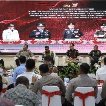 Polda Banten Gelar FGD Bahas Pemberantasan Aksi Premanisme Bersama Forkopimda dan Tokoh Masyarakat