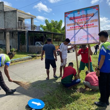 Satuan Lantas Polres MBD Gelar Pembinaan Kampung Tertib Lalu Lintas