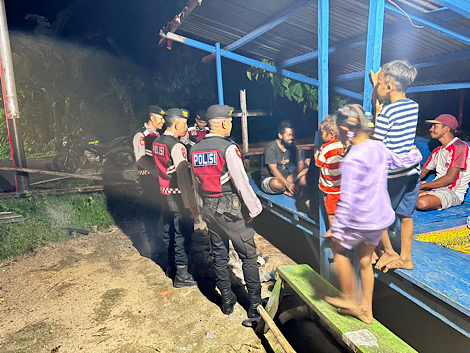 Intensifkan Patroli, Sat Samapta Polres Kepulauan Tanimbar meminimalisir tindak kejahatan di malam hari