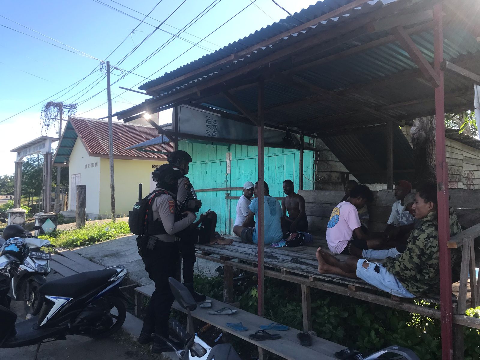 Sat Samapta Polres Kepulauan Aru Rutin Tingkatkan Patorli Berikan Rasa Aman Dalam Kota Dobo.
