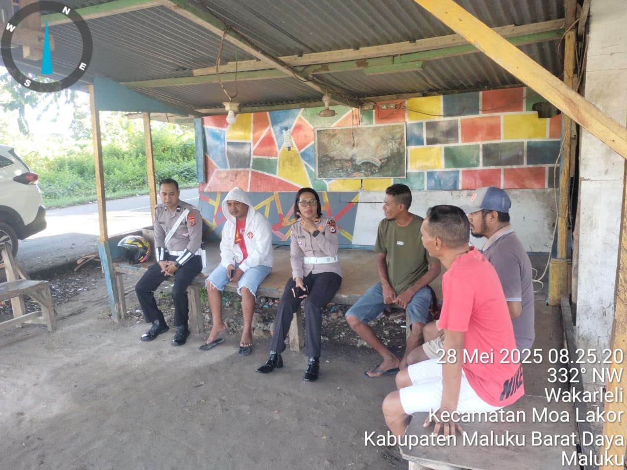 Sat Lantas Polres MBD Memotivasi Warga Utamakan Keselamatan Berlalu Lintas