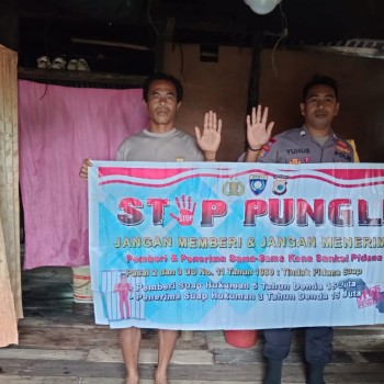 Bhabinkamtibmas Upayakan, Cegah Pungli Dengan Berikan Sosialisasi Anti Pungli pada Masyarakat.
