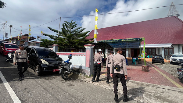 Jamin rasa aman saat peringatan kenaikan Yesus Kristus, Polres Kepulauan Tanimbar gelar patroli dan pengamanan
