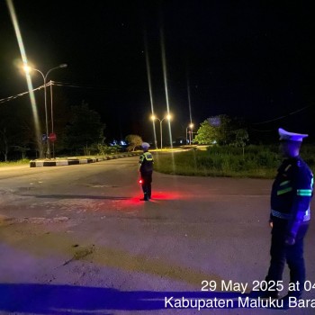 Satuan Lantas Polres MBD Optimalkan Patroli, Gatur Jalan Cegah Balapan Liar