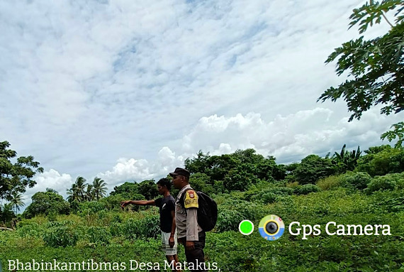 Perkuat Ketahanan Pangan, Bhabinkamtibmas Matakus sambangi Warga Petani