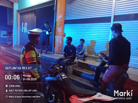 Cegah aksi balap liar, Sat Lantas Polres Kepulauan Tanimbar optimalkan patroli Blue Light