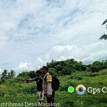 Perkuat Ketahanan Pangan, Bhabinkamtibmas Matakus sambangi Warga Petani