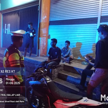 Cegah aksi balap liar, Sat Lantas Polres Kepulauan Tanimbar optimalkan patroli Blue Light