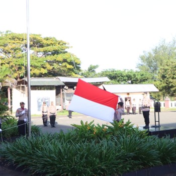 Peringati hari lahir Pancasila, Polres Kepulauan Tanimbar gelar upacara bendera