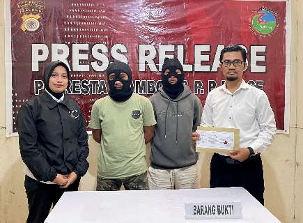 Polresta Ambon Amankan Pengguna dan Pemilik Ganja di Kawasan Benteng Atas