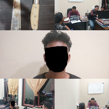 Kurang dari 24 Jam, Polsek Tansel berhasil amankan terduga pelaku penikaman