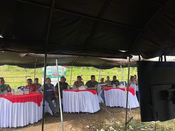 Bersama FKPD dan Instansi terkait, Polres Kepulauan Tanimbar ikuti Panen Raya Jagung Kuartal II melalui Virtual