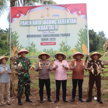 Polres Maluku Barat Daya Gelar Panen Serentak Jagung Kuartal II Tahun 2025