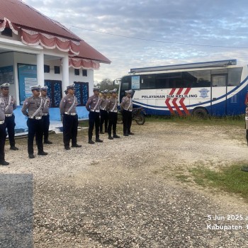 Satuan Lantas Polres MBD Himbau Warga Taati Aturan Berlalu Lintas