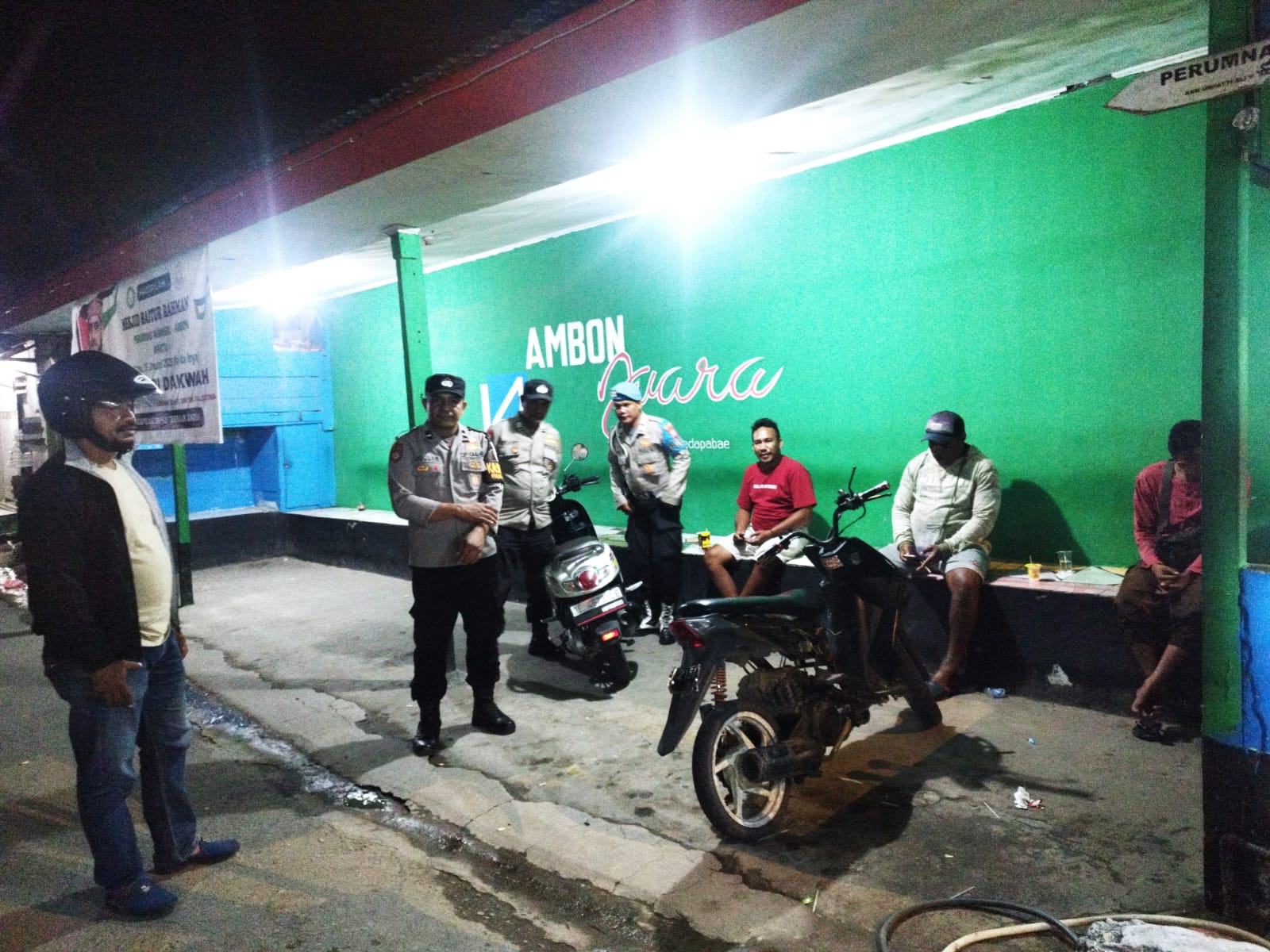 Polsek Baguala Gencarkan Patroli Malam untuk Jaga Kondusifitas Wilayah
