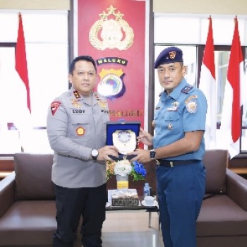 Kapolda Maluku Terima Kunjungan Danguspurla Koarmada III: Pamit Tugas & Perkenalan Pejabat Baru