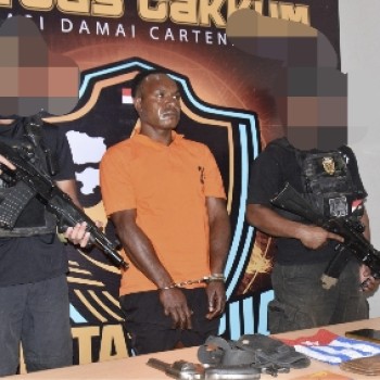 DPO KKB Puncak Yekis Wanimbo alias Salahmakan Tabuni Ditangkap di Mimika, Kepemilikan Senpi Terungkap