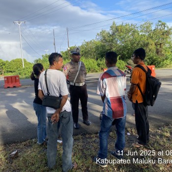 Satuan Lantas Polres MBD Edukasi Warga Patuhi Aturan Berlalu Lintas