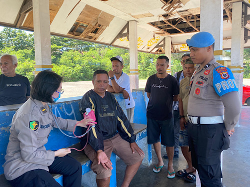 Sambut HUT Bhayangkara ke-79, Polres Kepulauan Tanimbar kembali beri layanan kesehatan gratis