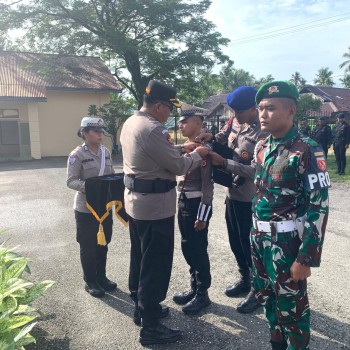 Kapolres Buru Selatan Pimpin Apel Gelar Pasukan Operasi Simpatik Salawaku 2025