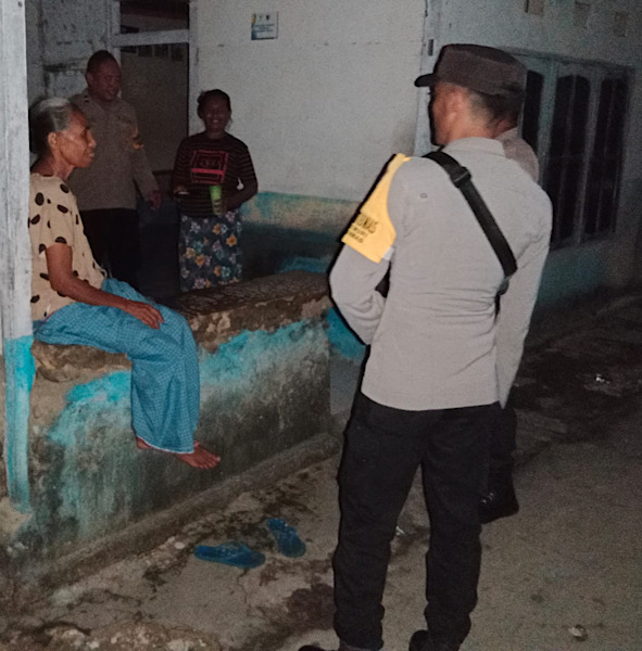 Ciptakan Kondusifitas, Polsek Nirunmas Maksimalkan Patroli Dialogis di malam hari