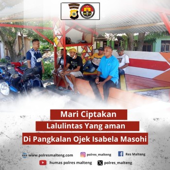 Kembali Satgas Intel Deteksi Kerawanan Laka Lantas di Pangkalan Ojek Masohi
