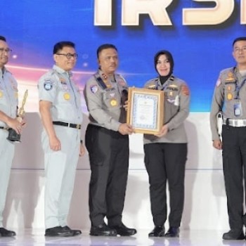 Mampu Dalam Penginputan Aplikasi Laka Lantas Irsms, Ditlantas Polda Maluku Raih iCELL Awards dari Korlantas Polri