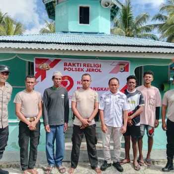 POLSEK JEROL GELAR BAKTI RELIGI JELANG HARI BHAYANGKARA KE-79