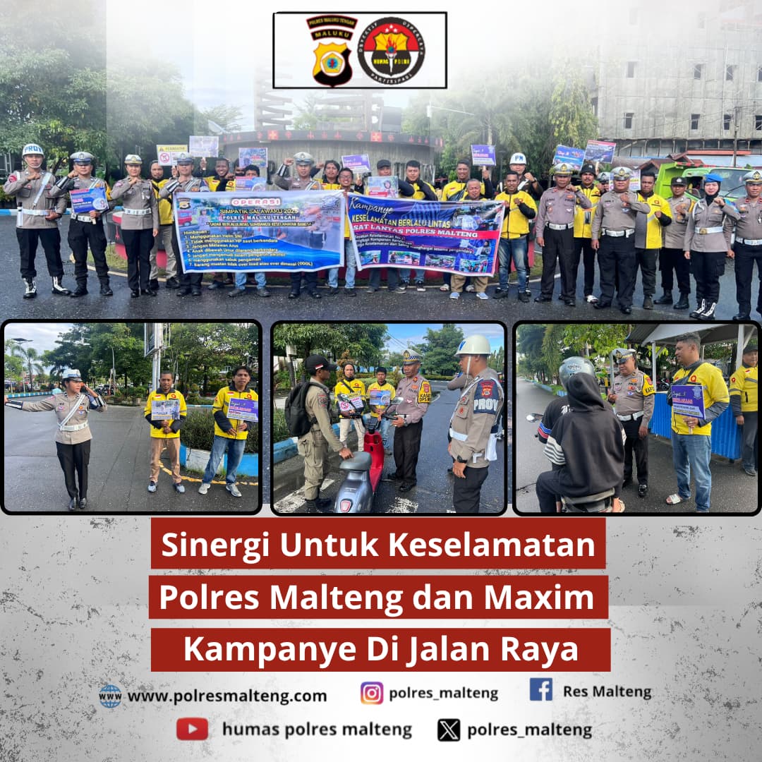 Kembali Operasi Simpatik Salawaku 2025: Himbauan Keselamatan Berlalu Lintas di Masohi