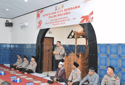 Jelang HUT Ke-79 Bhayangkara Polda Maluku Gelar Dzikir dan Doa Bersama
