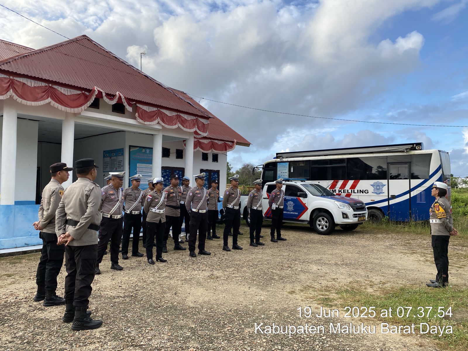 Satuan Lantas Polres MBD Operasi Simpatik Salawaku 2025, Utamakan Keselamatan Pengendara