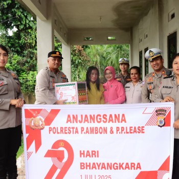 Kapolresta Ambon dan Bhayangkari Gelar Anjangsana ke Warakawuri dalam Rangka Hari Bhayangkara ke-79