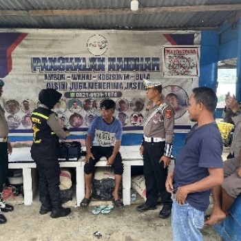 Pelayanan Kesehatan Kepada Sopir Angkot dan Tukang Ojek Meriahkan HUT Ke-79 Bhayangkara di Ambon