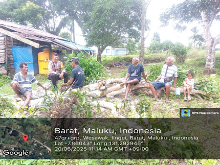 Bhabinkamtibmas Ilngei Barat sosialisasikan 110 lewat sambang, antisipasi gangguan Kamtibmas